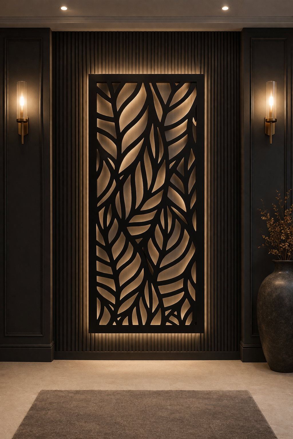 flora leaves wall art