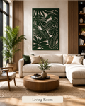 botanical wall feature