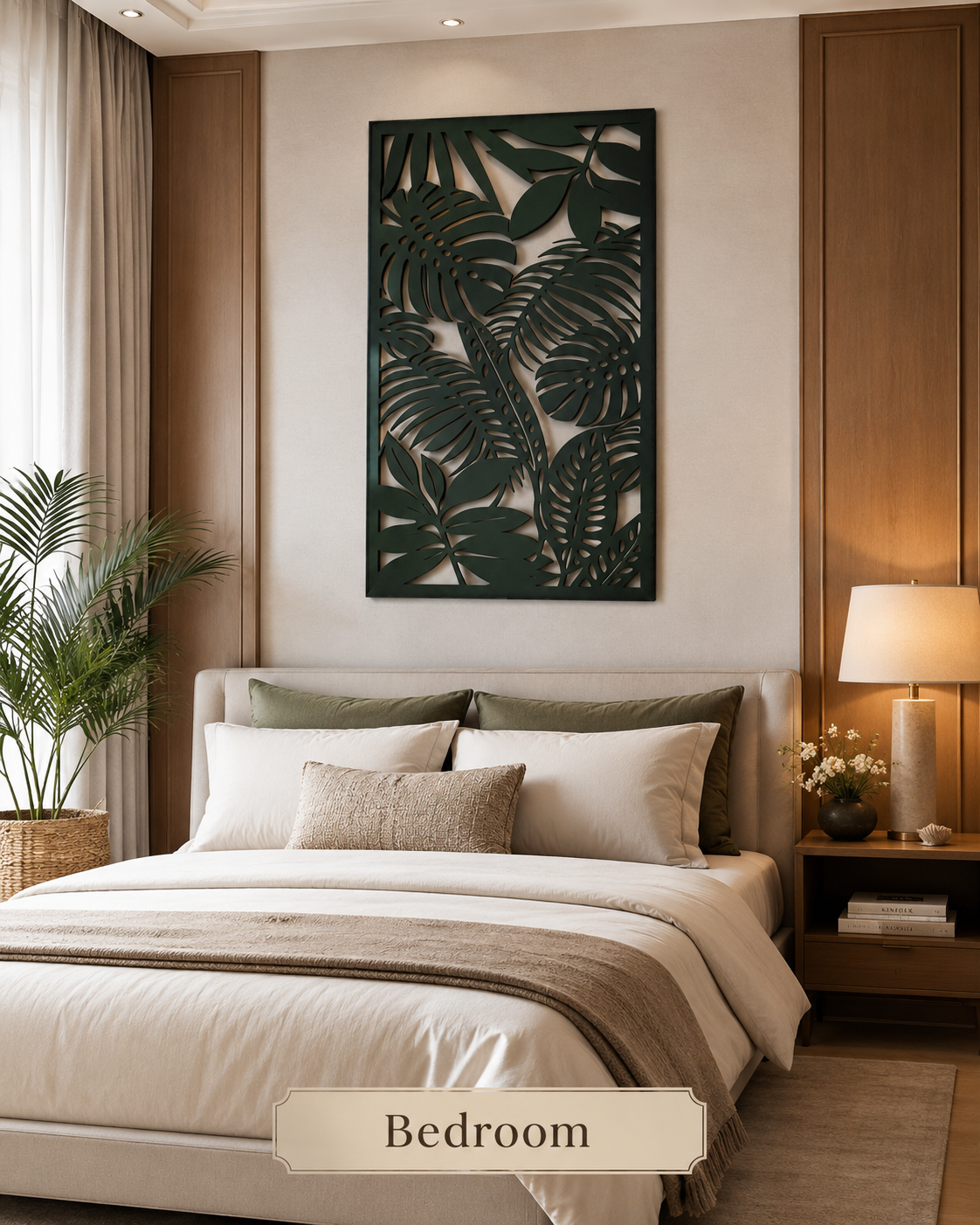 botanical wall feature