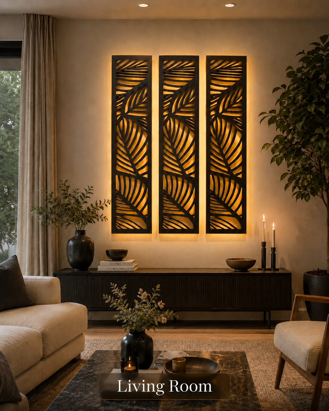 3 panel Decorative wall panels
