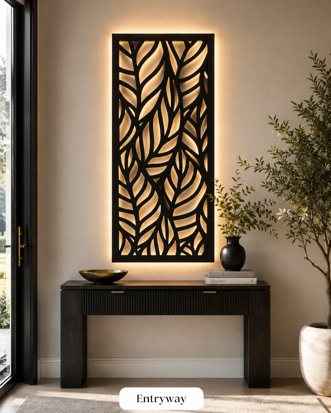 flora leaves wall art