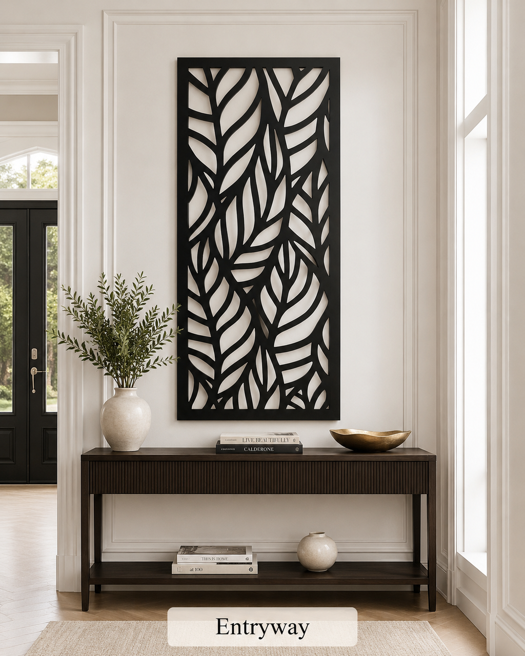 flora leaves wall art