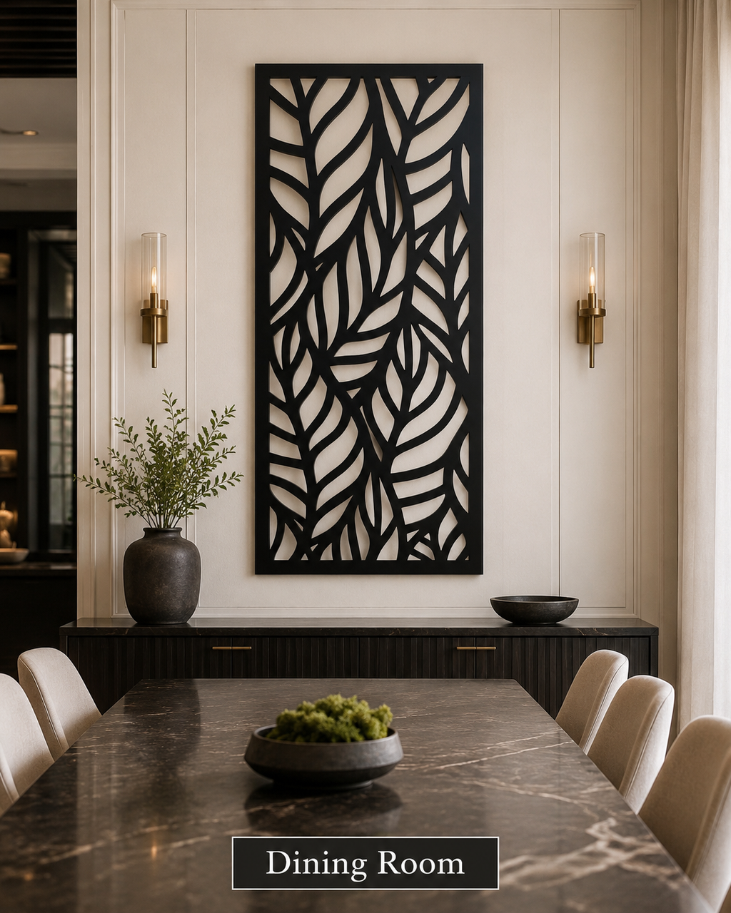 flora leaves wall art