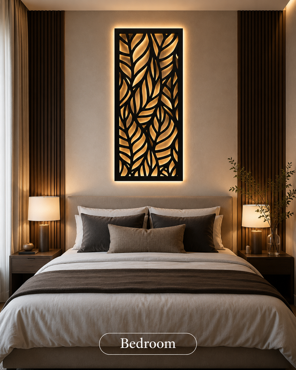 flora leaves wall art