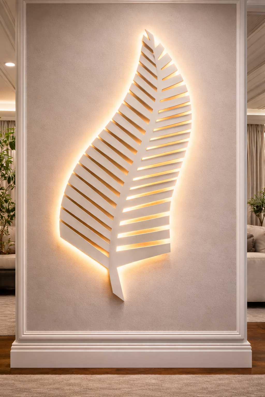 Large fern wall art