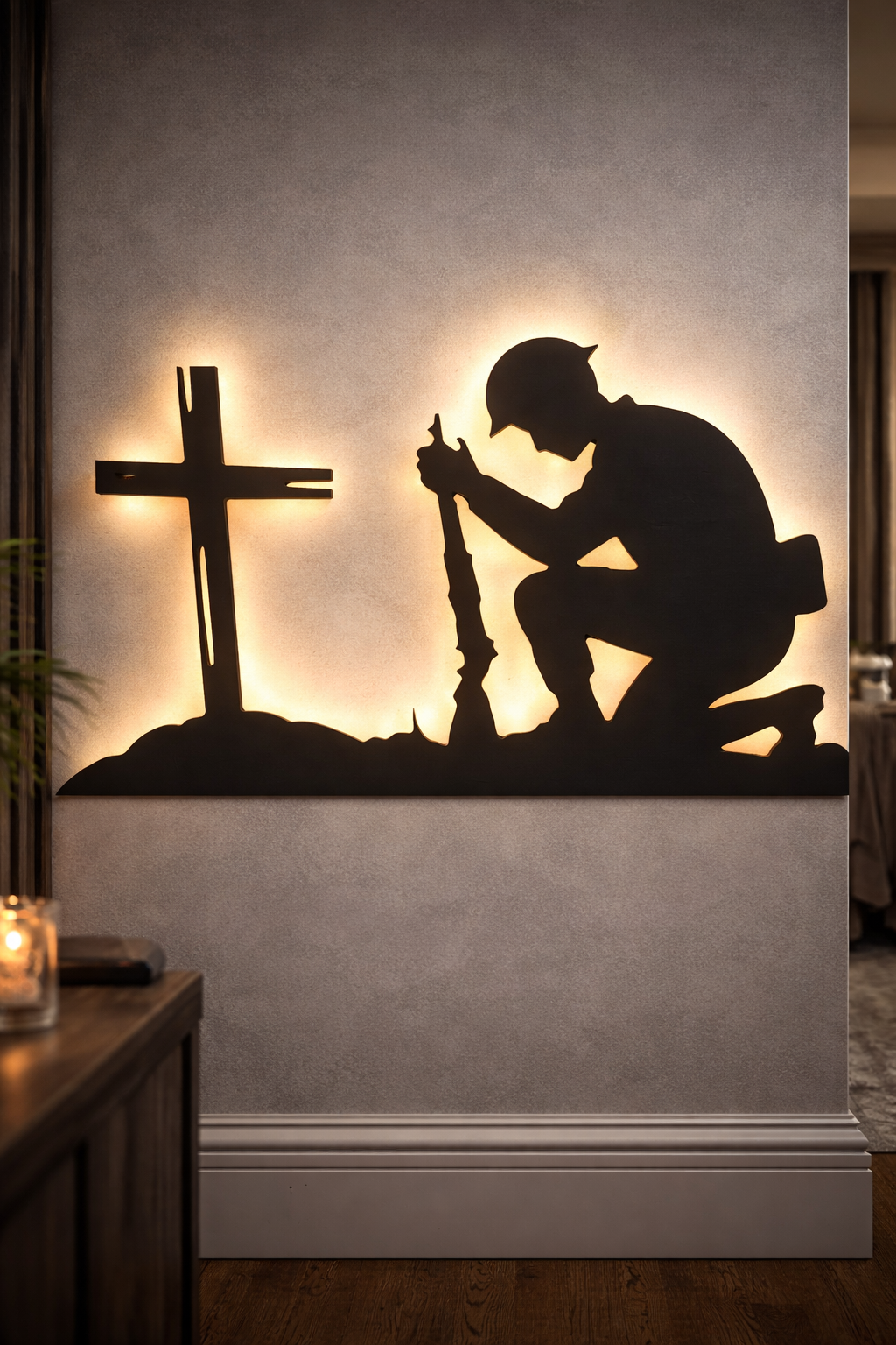 kneeling solider